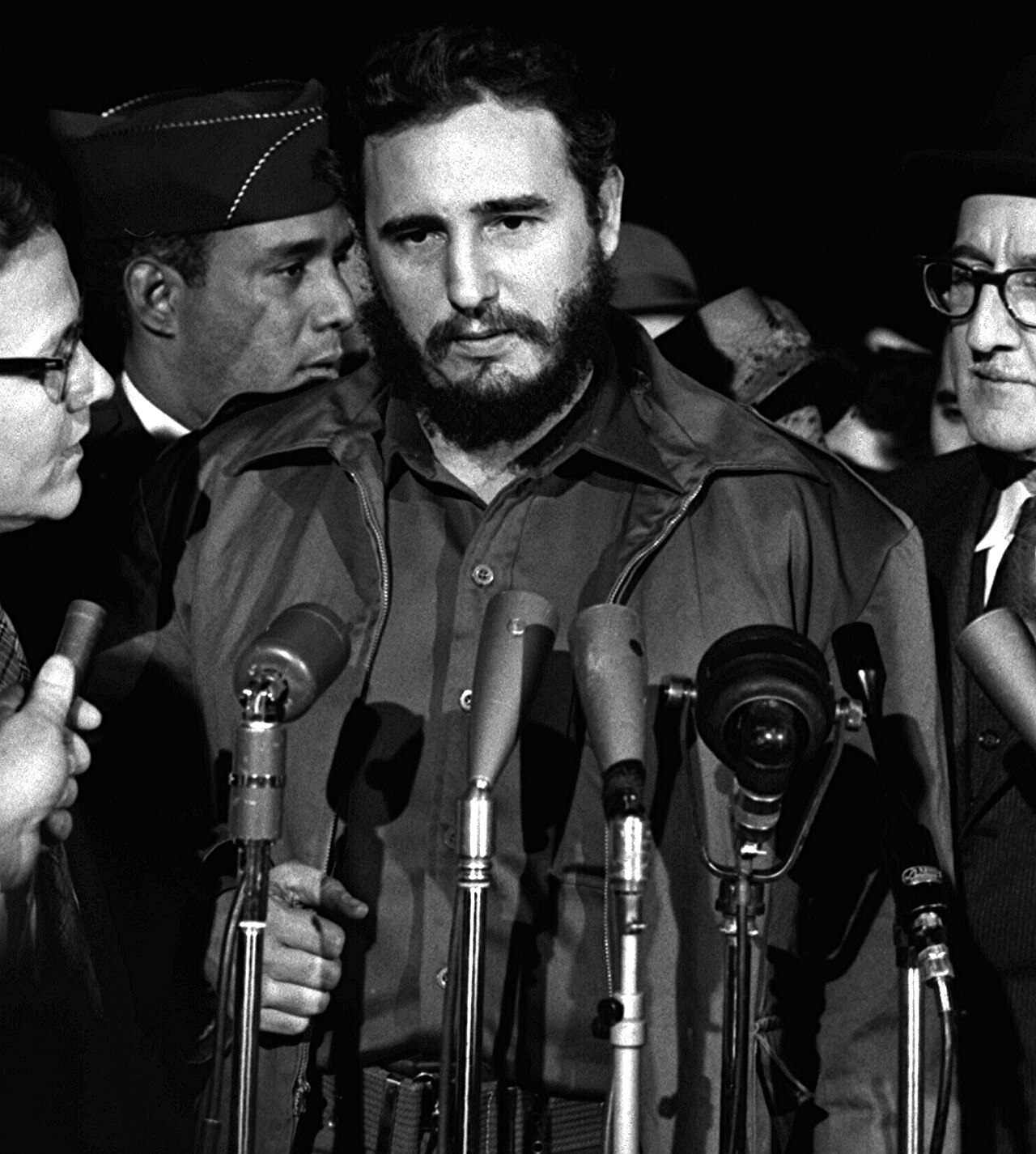 Castro in Washington, 1959 — Library of Congress. Public domain.